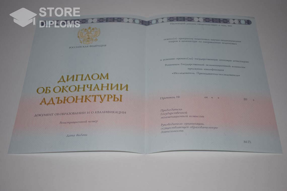 Диплом Адъюнктуры период выдачи 2014-2024  Нижний Новгород